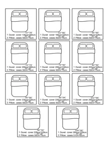 Abstract Graphic Print Duvet Cover Set Without Filler - Multicolor - View 5