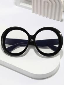 Gafas de marco redondo - Negro - Ver 1