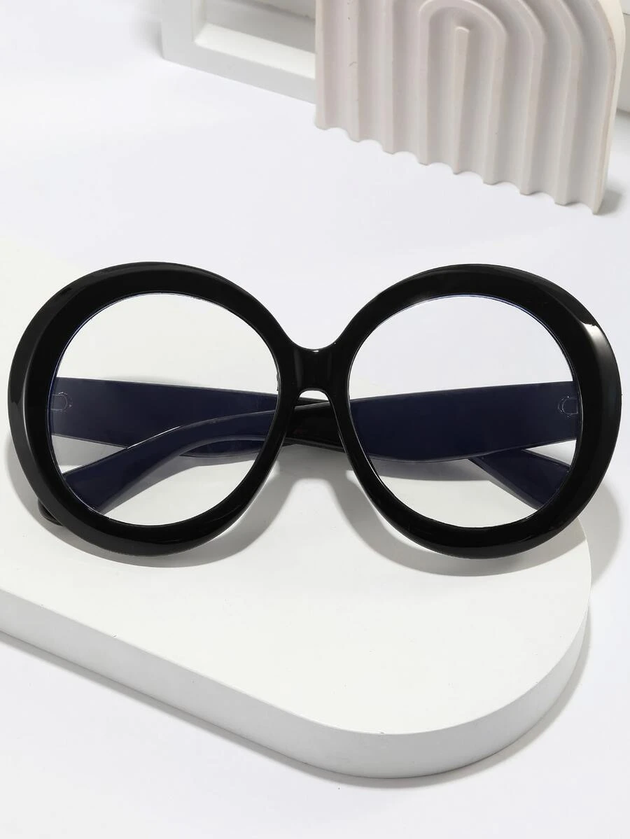 Gafas de marco redondo - Negro - Ver 1