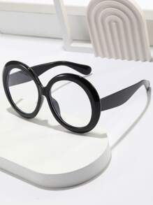 Gafas de marco redondo - Negro - Ver 4