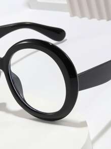 Gafas de marco redondo - Negro - Ver 5