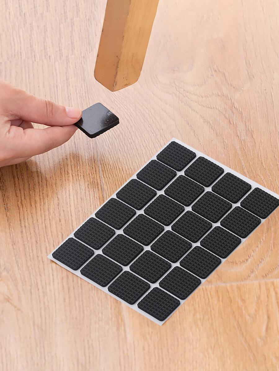 48 cái/bộ Tấm lót chân bàn EVA, Tấm lót chân bàn màu đen cho gia đình - màu đen - Xem 1