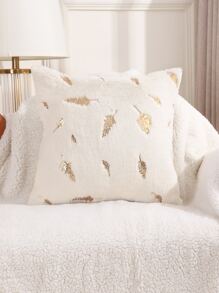 1 Chiếc Lá Thêu Đệm Không Chất Độn, Hiện Đại Flannelette Trang Trí Ném Gối Cho Gia Đình - Nhiều màu - Xem 4