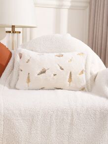 1 Chiếc Lá Thêu Đệm Không Chất Độn, Hiện Đại Flannelette Trang Trí Ném Gối Cho Gia Đình - Nhiều màu - Xem 5