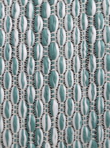 1 Vải Dệt Đệm Không Chất Độn, Họa Tiết Hình Học Trang Trí Ném Gối Cho Ghế Sofa - Màu xanh nhạt - Xem 3