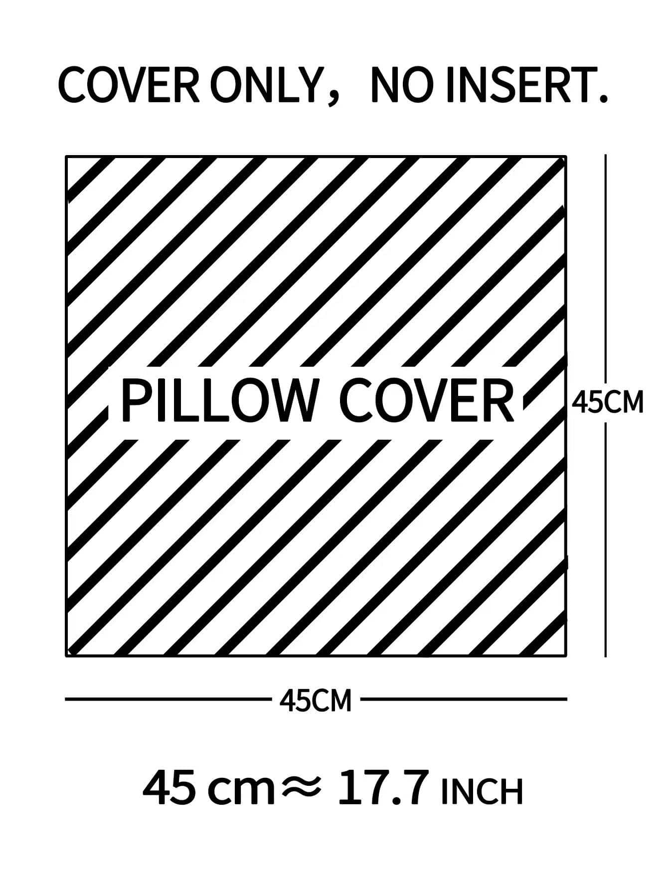 Funda de cojín sin relleno de color metálico con estampado de hoja - Multicolor - Añade 4