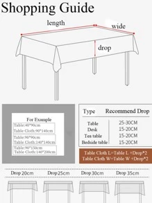 1pc Fabric Tablecloth, Contrast Lace White Decorative Table Cover For Dining Table