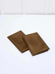 1pc Solid Color Cushion Cover Without Filler, Modern Polyester Decorative Throw Pillow Cover For Home - Coffee Brown - View 5