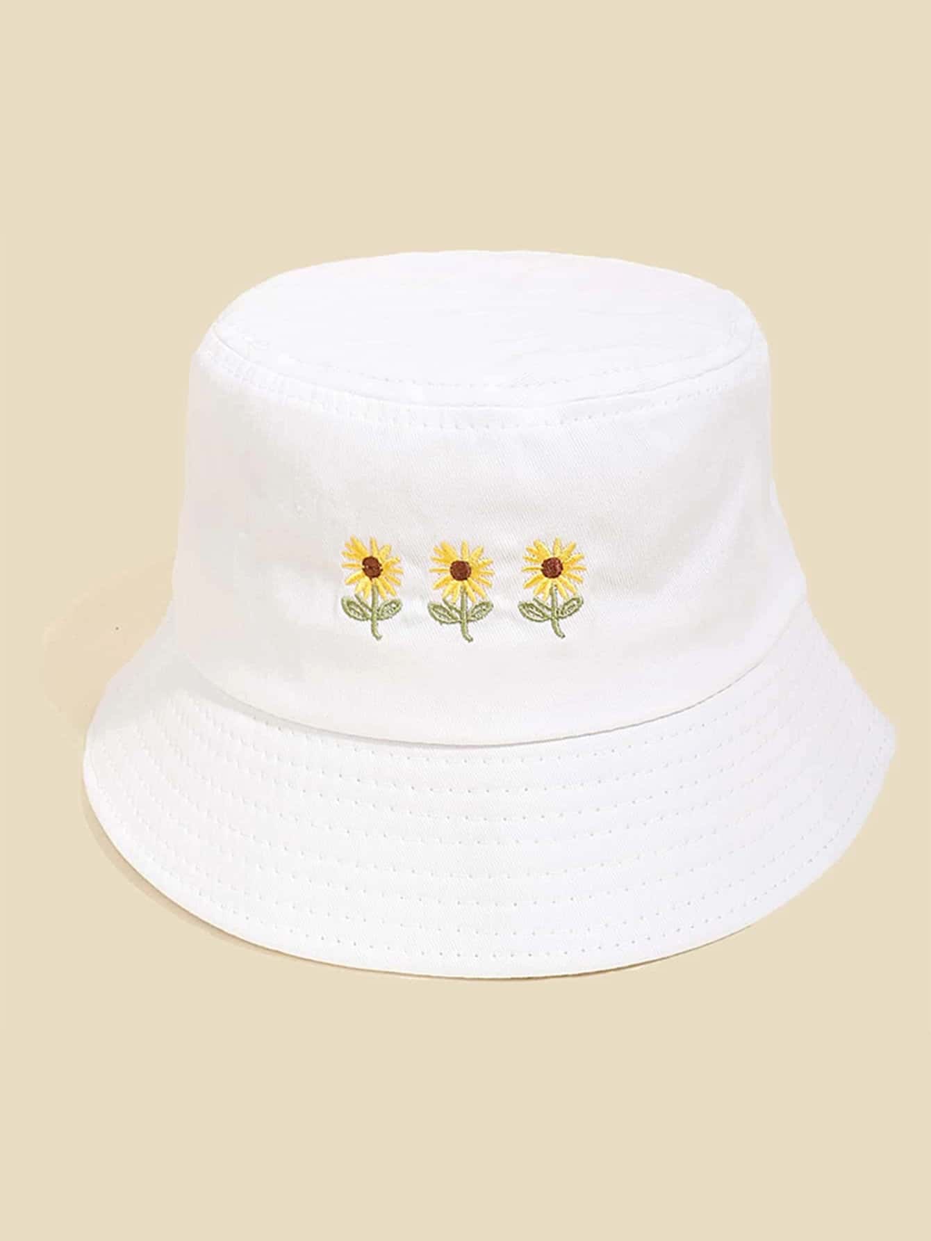Floral Embroidered Bucket Hat | SHEIN