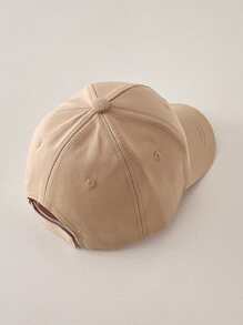 1pc Unisex Bear Embroidered Baseball Cap For Kids - Khaki - View 4