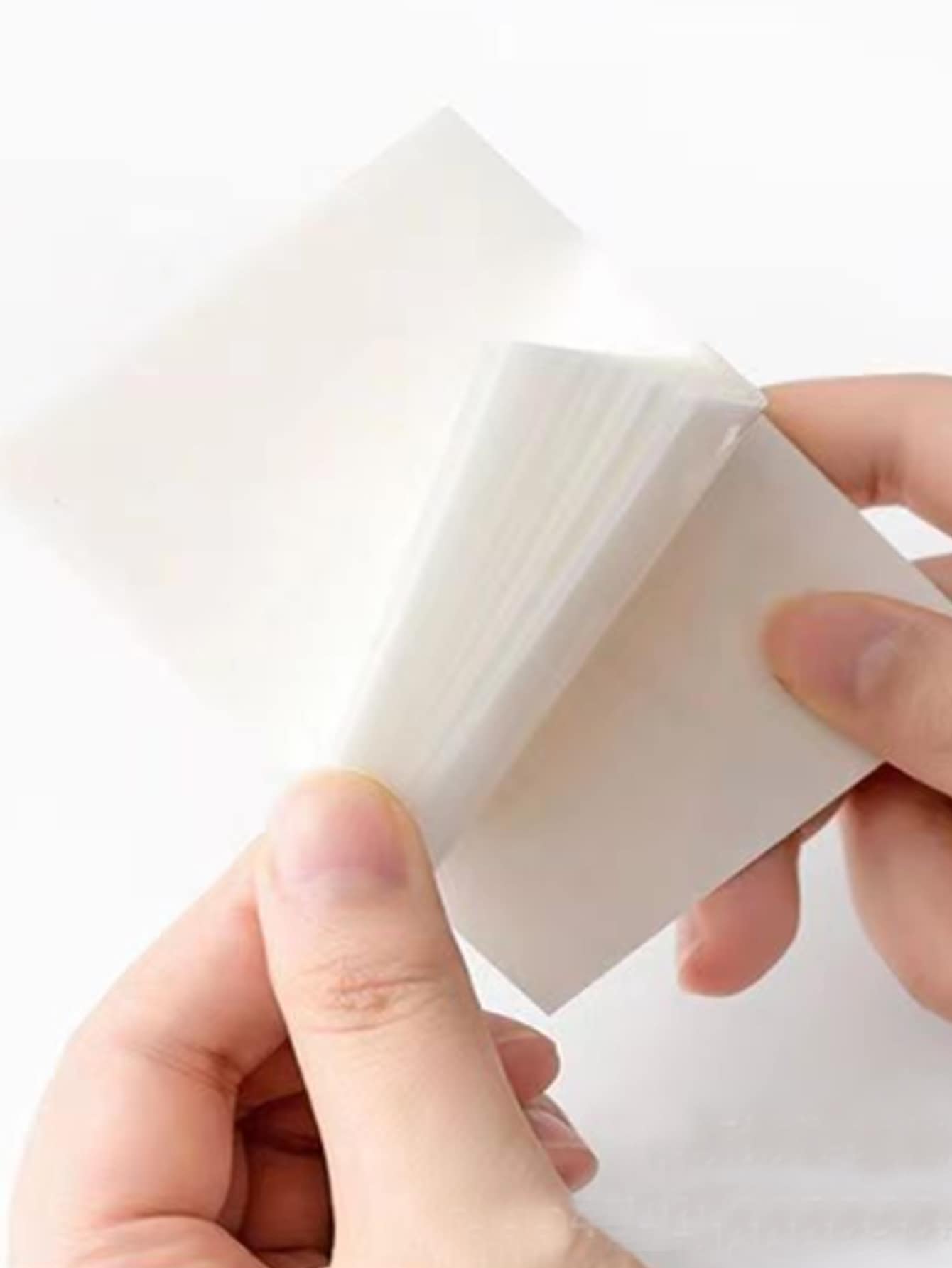 50入組透明便簽-3x3英寸透明便簽防水自粘半透明便簽墊適用於書籍註釋學校和辦公室