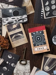 50入組星空圖案隨機貼紙