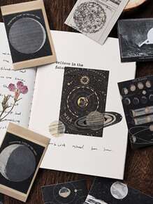 50入組星空圖案隨機貼紙