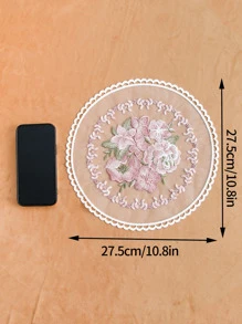 1入組花朵刺繡餐墊 - 彩色 - 查看 4