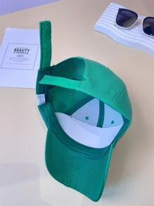 Mũ bóng chày rắn - màu xanh lá - Xem 3