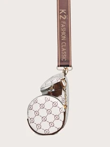 幾何圖案腰袋,附有包,女士配帶小錢袋 - 彩色 - 查看 3