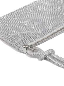 Ví cầm tay bằng kim cương giả dành cho nữ Túi buổi tối Túi xách đeo vai cỡ vừa lấp lánh dành cho các cô gái tuổi teen Sinh viên đại học, Giáo viên, Tân binh & Công nhân cổ trắng Giáng sinh, quà tặng cho giáo viên, Hoàn hảo cho các hoạt động ngoài trời, túi giáo viên, Ngoài trời, Du lịch, Đi chơi, Lễ hội, Kỳ nghỉ , Halloween - Bạc - Xem 7