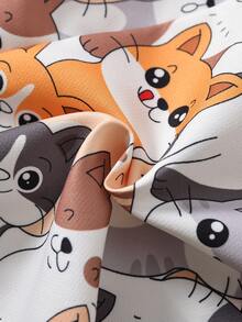 Toddler Girls Cartoon Graphic Overall Romper - Multicolor - View 3