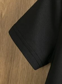 Toddler Boys Tiger Print Tee - Black - View 6