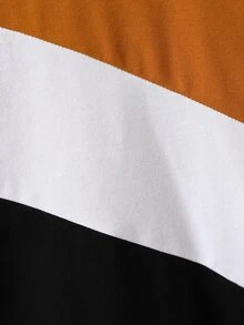 SHEIN Toddler Boys Colour Block Tee - Multicolor - View 3