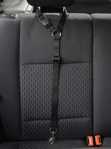 1pc Adjustable Pet Car Seat Belt - Black - View 4