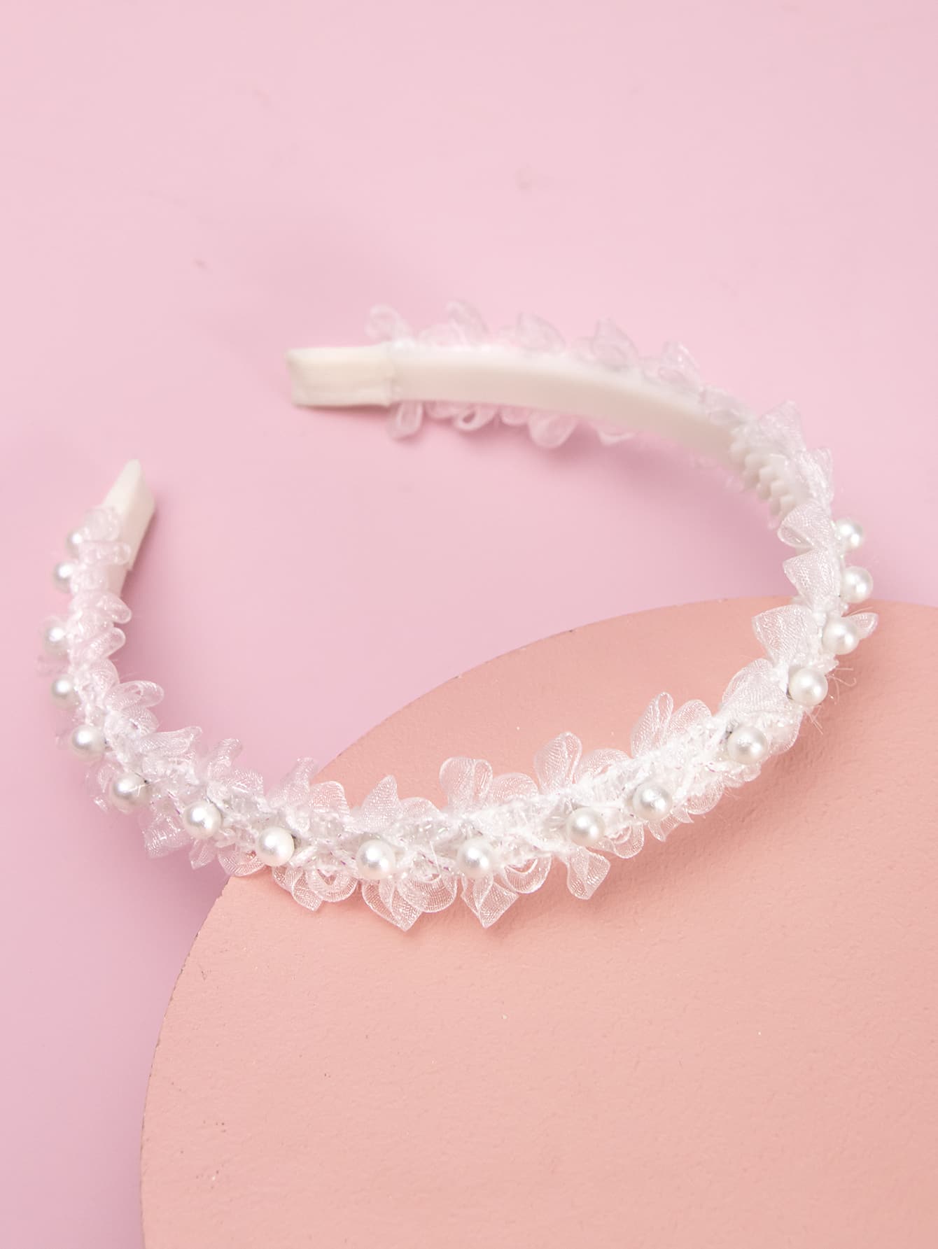 小女童花朵裝飾髮箍