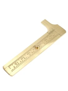 Regla de metal - Amarillo Oro - Ver 1