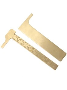 Regla de metal - Amarillo Oro - Ver 2