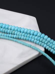 Phụ kiện trang sức DIY hạt 1 sợi - Màu xanh nhạt - Xem 2
