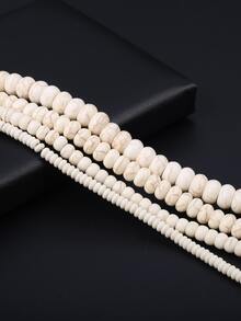 1股時尚石頭設計DIY珠子適合女士DIY首飾製作 - 白色 - 查看 2