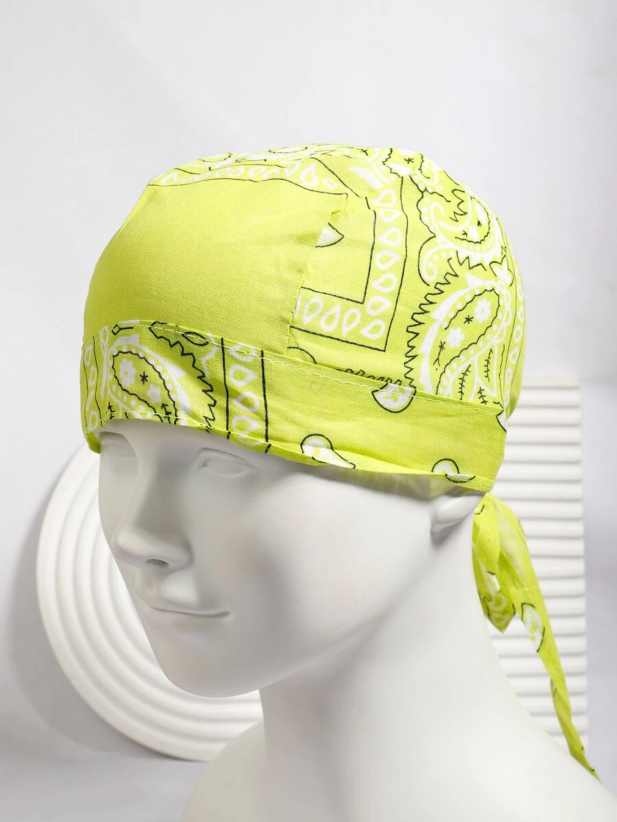 Paisley Print Head Wrap - Multicolor - View 1