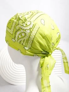 Paisley Print Head Wrap - Multicolor - View 2