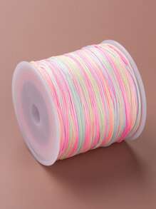 1卷尼龍線片段染色中國結燈芯絨尼龍細繩適用於串珠珠寶製作熱粉色撞色DIY尼龍細繩適用於手鍊,串珠,項鍊,流蘇邊工藝,風鈴,珠寶製作 - 彩色 - 查看 6