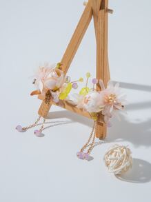 2pcs Flower Decor Hair Clip - Multicolor - View 3