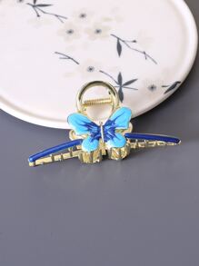 Garra de pelo con diseño de mariposa - Dorado - Ver 1