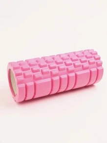 1pc Yoga Foam Grid Roller - Pink - View 3