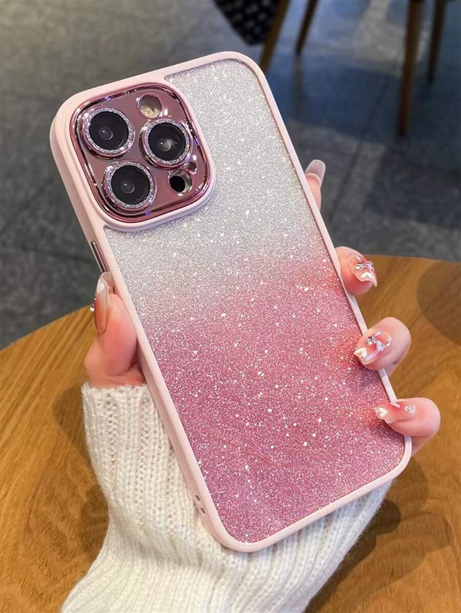 Ombre Glitter Phone Case - Pink - View 1