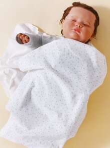 3 件装婴儿星条旗襁褓毯 爱情情人节 - 彩色 - 查看 2