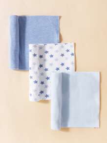 momscare 3 件装婴儿星条旗襁褓毯 爱情情人节 - 彩色 - 查看 1