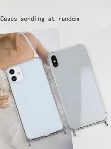 Vỏ điện thoại PC rõ ràng có dây buộc đính cườm - Trong sáng - Xem 4