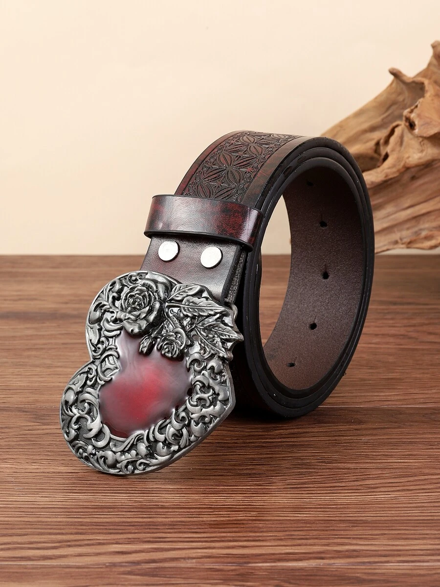 Cinturón con adorno de corazón - Multicolor - Ver 1