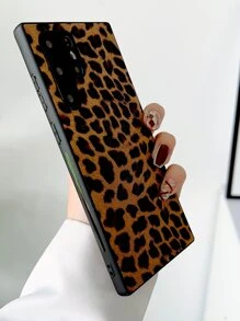 Funda de teléfono con estampado de leopardo y de guepardo de manzana
