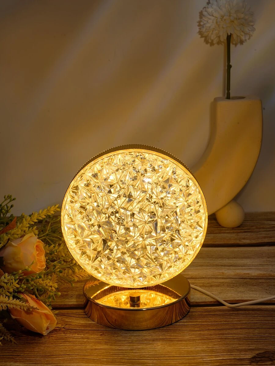 1 đèn trang trí ABS, Đèn trang trí thiết kế hình tròn cho gia đình - Màu vàng - Xem 1