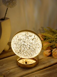 1 đèn trang trí ABS, Đèn trang trí thiết kế hình tròn cho gia đình - Màu vàng - Xem 2