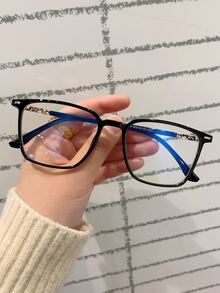 Women's Fashionable Design Glasses - Black - View 1