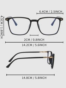 Women's Fashionable Design Glasses - Black - View 5