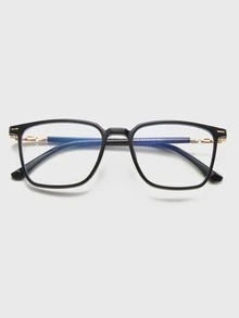 Women's Fashionable Design Glasses - Black - View 6