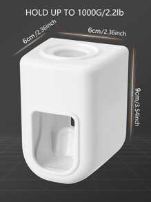 1pc Random Color Toothpaste Squeezer, Wall Mounted Plastic Toothpaste Holder For Bathroom - Multicolor - View 2