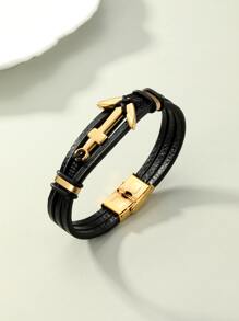 Pulsera de decoración de ancla para hombre, para regalo de joyería y fiesta - Multicolor - Ver 1