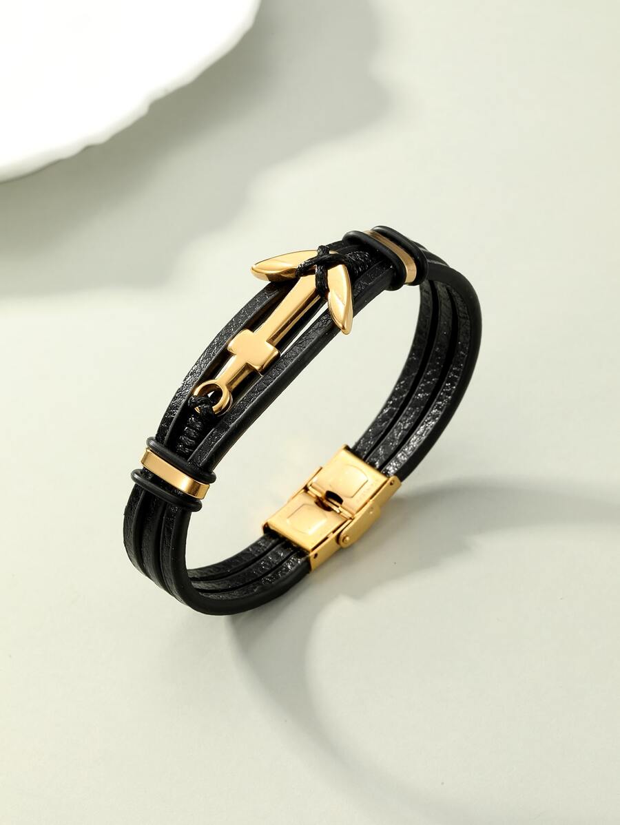 Pulsera de decoración de ancla para hombre, para regalo de joyería y fiesta - Multicolor - Ver 1